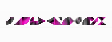 Dijital tasarımlar, sunumlar, web sitesi afişleri, sosyal medya paylaşımları için çok yönlülük ve görsel cazibe sağlayan, minimalist soyut tuval üzerinde geometrik biçimlerin Amalgamatasyonu