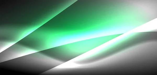 Neonowe Fale Falują Tle Hipnotyzując Taniec Luminescencji Ruchu Dynamiczne Tło — Wektor stockowy