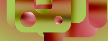 Basit geometrik formlar - dinamik geometrik soyut arkaplan. Duvar kağıdı, afiş, arkaplan, iniş sayfası, duvar sanatı, davetiye, baskılar, posterler için görsel senfoni