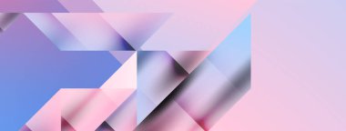 Büyüleyici vektör soyutlaması. Üçgenler büyüleyici dansla kesişiyor, dinamik geometrik zemin hazırlıyorlar. Şekil ve açıların birleşimi modern tasarımın sanatsal senfonisini yaratır.