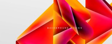 Triangle fluid color gradient abstract background. Vector Illustration For Wallpaper, Banner, Background, Card, Book Illustration, landing page