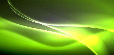 Neon ışıklı dalgalar arka planda dalgalanıyor, ışıltı ve hareketin büyüleyici dansı. Dinamik zemin, enerjinin ve modern estetiğin özünü yakalar