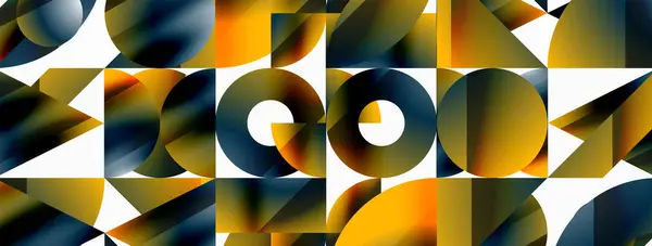 Triangle Circle Minimalist Composition Simple Elegance Meets Geometric Harmony Captivating — Stock Vector