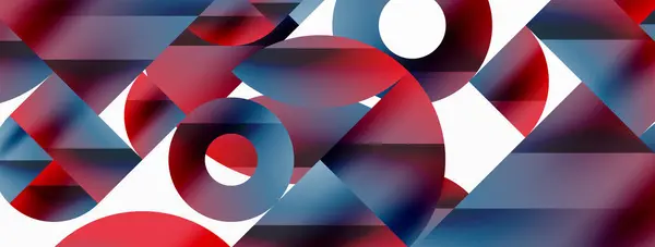 Διανυσματικό Υπόβαθρο Μινιμαλιστικό Γεωμετρικό Σκηνικό Διακοσμημένο Κύκλους Και Σχήματα Αφηρημένη — Διανυσματικό Αρχείο