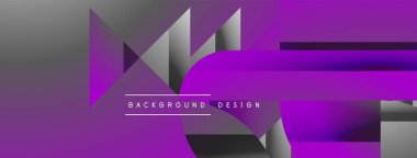 Üçgenler, çizgiler ve yuvarlak şekiller - dinamik geometrik soyut arkaplan. Duvar kağıdı, afiş, arkaplan, iniş sayfası, duvar sanatı, davetiye, baskılar için görsel senfoni