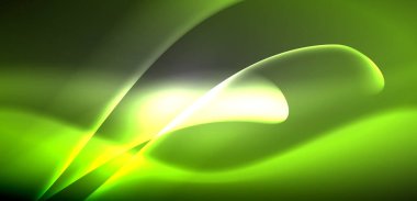 Neon ışıklı dalgalar arka planda dalgalanıyor, ışıltı ve hareketin büyüleyici dansı. Dinamik zemin, enerjinin ve modern estetiğin özünü yakalar