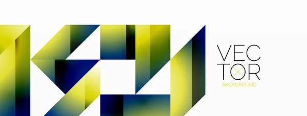Elegância Minimalista Linhas Quadrados Triângulos Convergem Branco Essência Geometria Exibida — Vetor de Stock