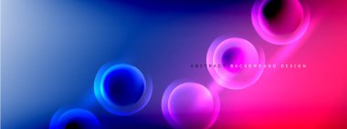 Renk eğimli gölgeler ve ışık efektleri arka planı. Lens ve daire tasarımı. Dinamik düz gölge çizgisi etkisi olan basit akışkan renk gradyanı soyut arkaplan