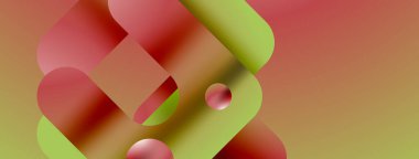 Basit geometrik formlar - dinamik geometrik soyut arkaplan. Duvar kağıdı, afiş, arkaplan, iniş sayfası, duvar sanatı, davetiye, baskılar, posterler için görsel senfoni