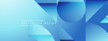 Basit geometrik formlar - dinamik geometrik soyut arkaplan. Duvar kağıdı, afiş, arkaplan, iniş sayfası, duvar sanatı, davetiye, baskılar, posterler için görsel senfoni