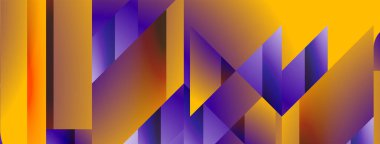 Basit geometrik formlar - dinamik geometrik soyut arkaplan. Duvar kağıdı, afiş, arkaplan, iniş sayfası, duvar sanatı, davetiye, baskılar, posterler için görsel senfoni