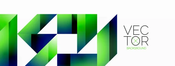 Elegancia Minimalista Líneas Cuadrados Triángulos Convergen Blanco Esencia Geometría Exhibida — Vector de stock
