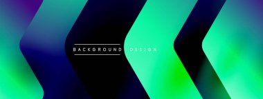 Enerjik geometrik arkaplan harmonik hareket içinde dinamik oklardan oluşan bir dizi içeriyor, hız, çeviklik ve kasıtlı akış duygusunu çağrıştırıyor