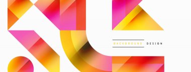 Parlak daire, kare, üçgen minimalist geometrik arkaplanı şekillendirir. Gösterişli, çağdaş tasarım dijital tasarımlar, sunumlar, web sitesi afişleri, sosyal medya paylaşımları için biraz sofistike