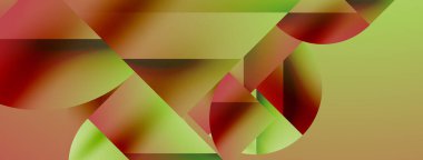 Basit geometrik formlar - dinamik geometrik soyut arkaplan. Duvar kağıdı, afiş, arkaplan, iniş sayfası, duvar sanatı, davetiye, baskılar, posterler için görsel senfoni