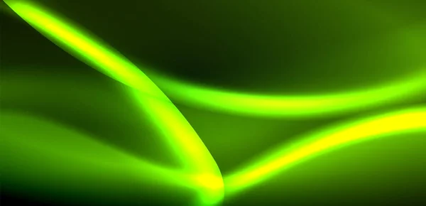 Динамічні Хвилі Ефірному Сяйві Неонових Вогнів Концепція Єднує Плинність Руху — стоковий вектор