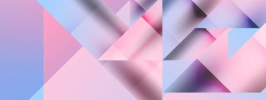 Büyüleyici vektör soyutlaması. Üçgenler büyüleyici dansla kesişiyor, dinamik geometrik zemin hazırlıyorlar. Şekil ve açıların birleşimi modern tasarımın sanatsal senfonisini yaratır.