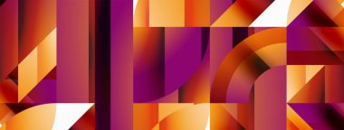 Çeşitli geometrik şekiller, dijital tasarımlar, sunumlar, web sitesi afişleri, sosyal medya paylaşımları için çağdaş tasarım için çok yönlü bir tablo sunarak, asgari soyut bir zemin üzerinde birleşir.