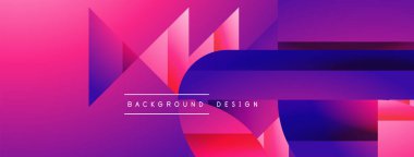 Basit geometrik formlar - dinamik geometrik soyut arkaplan. Duvar kağıdı, afiş, arkaplan, iniş sayfası, duvar sanatı, davetiye, baskılar, posterler için görsel senfoni