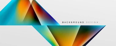 Triangle fluid color gradient abstract background. Vector Illustration For Wallpaper, Banner, Background, Card, Book Illustration, landing page