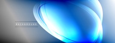 Vektör soyut arkaplan - sıvı gradyan üzerinde sıvı şeffaf kabarcık şekilleri gölgeler ve ışık efektleri