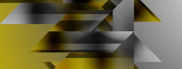 Trojúhelníky Čáry Kulaté Tvary Dynamické Geometrické Abstraktní Pozadí Vizuální Symfonie — Stockový vektor