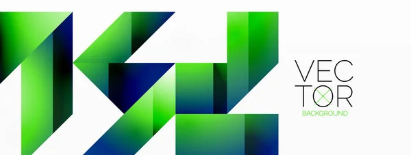 Minimalistische Elegantie Lijnen Vierkanten Driehoeken Convergeren Wit Geometrie Essentie Tentoongesteld — Stockvector