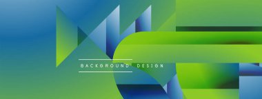 Basit geometrik formlar - dinamik geometrik soyut arkaplan. Duvar kağıdı, afiş, arkaplan, iniş sayfası, duvar sanatı, davetiye, baskılar, posterler için görsel senfoni