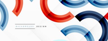 Çemberler, ızgara desenli soyut bir arka planda düzenlenir ve çeşitli renklerin gölgeleri de dahil olmak üzere farklı renk aralıklarına sahiptir. Duvar kağıdı, afiş, sunum, arkaplan şablonu