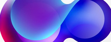 Fluid abstract background. Liquid color gradients composition. Round shapes and circle flowing design for wallpaper, banner, background or landing