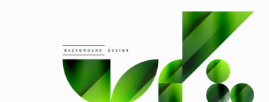 Vektör arkaplanı. Minimalist geometrik arkaplan daireler ve şekillerle süslenmiş. Dijital tasarımlar, sunumlar, web sitesi afişleri, sosyal medya paylaşımları için yaratıcılığı davet eden soyut sanat