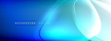 Vektör soyut arkaplan - sıvı gradyan üzerinde sıvı şeffaf kabarcık şekilleri gölgeler ve ışık efektleri