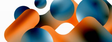 Gradyan Geometri. Çizgilerin ve Çemberlerin Minimalist Füzyonu, Hünerli Serene, Çekici Soyut Arkaplan