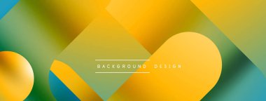 Basit geometrik formlar - dinamik geometrik soyut arkaplan. Duvar kağıdı, afiş, arkaplan, iniş sayfası, duvar sanatı, davetiye, baskılar, posterler için görsel senfoni