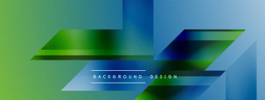 Basit geometrik formlar - dinamik geometrik soyut arkaplan. Duvar kağıdı, afiş, arkaplan, iniş sayfası, duvar sanatı, davetiye, baskılar, posterler için görsel senfoni