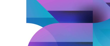 Geometrik füzyon - üçgenlerin soyut harmonisi ve minimalist arkaplan tasarımında daireler. Duvar kağıdı, afiş, arkaplan, iniş sayfası, duvar sanatı, davetiye, baskı için şekil ve satır tasarımı