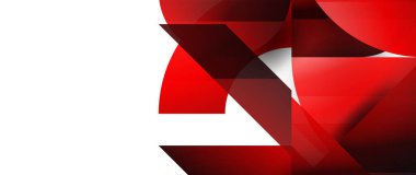 Büyüleyici vektör illüstrasyonu - geometrik, minimalist, soyut arkaplan duvar kağıdı, pankart, arkaplan, iniş sayfası, duvar sanatı, davetiye, baskılar, posterler için daireler ve üçgenlerle süslenmiş