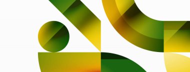 Üçgen ve daire minimalist kompozisyonu. Duvar kağıdı, afiş, arkaplan, iniş sayfası, duvar sanatı, davetiye, baskılar için büyüleyici görsel tasarım geometrik ahenkle buluşur