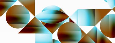 Serene gradyan şablonu. Çemberler ve üçgenler minimalist mükemmellikte karışıyor. Biçim ve renklerin nazik bir şekilde birleşmesi dengeli ama büyüleyici bir zemin oluşturur, modern karmaşıklığı somutlaştırır.