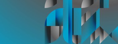 Üçgenler, çizgiler ve yuvarlak şekiller - dinamik geometrik soyut arkaplan. Duvar kağıdı, afiş, arkaplan, iniş sayfası, duvar sanatı, davetiye, baskılar için görsel senfoni