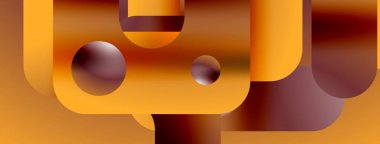 Basit geometrik formlar - dinamik geometrik soyut arkaplan. Duvar kağıdı, afiş, arkaplan, iniş sayfası, duvar sanatı, davetiye, baskılar, posterler için görsel senfoni