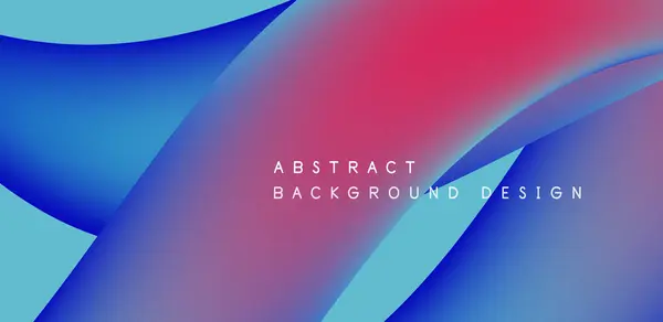 Abstract Vector Backdrop Fluid Geometric Elements Harmonious Blend Form Color — Stock Vector
