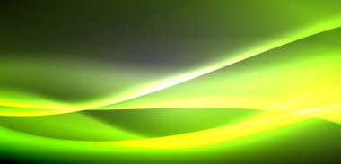 Neon ışıklı dalgalar arka planda dalgalanıyor, ışıltı ve hareketin büyüleyici dansı. Dinamik zemin, enerjinin ve modern estetiğin özünü yakalar