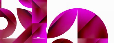 Çemberler ve çeşitli şekiller birleşerek çağdaş zemin oluşturarak yaratıcılığı ateşliyor. Dijital tasarımlar, sunumlar, web sitesi afişleri, sosyal medya paylaşımları için tasarım