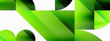 Vektör arkaplanı. Minimalist geometrik arkaplan daireler ve şekillerle süslenmiş. Dijital tasarımlar, sunumlar, web sitesi afişleri, sosyal medya paylaşımları için yaratıcılığı davet eden soyut sanat