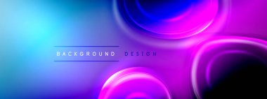 Çember çizgileri ve baloncuklar ışık ve gölge efektleriyle parlayan etki eğiminde. Işık, gölge ve derinliğin dinamik etkileşimi. Gelecekçi ve ritmik teknoloji tasarımı