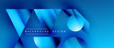 Birbirine kenetlenmiş üçgenler ve dairelerden oluşan büyüleyici soyut arkaplan, hem zerafet hem de modernlik saçan şaşırtıcı şekiller ve desenler oluşturur.