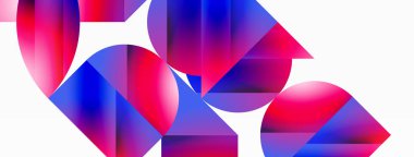 Minimalizm, gradyan cazibesiyle buluşur. Geometrik şekiller sakin bir arka planda birbirine dolanır. İnce renkler birleşir, dinamik bir tuval oluşturur, modern estetiğin kanıtıdır.