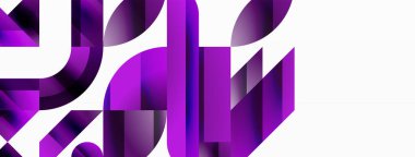 Çeşitli geometrik şekiller, dijital tasarımlar, sunumlar, web sitesi afişleri, sosyal medya paylaşımları için çağdaş tasarım için çok yönlü bir tablo sunarak, asgari soyut bir zemin üzerinde birleşir.