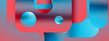 Basit geometrik formlar - dinamik geometrik soyut arkaplan. Duvar kağıdı, afiş, arkaplan, iniş sayfası, duvar sanatı, davetiye, baskılar, posterler için görsel senfoni